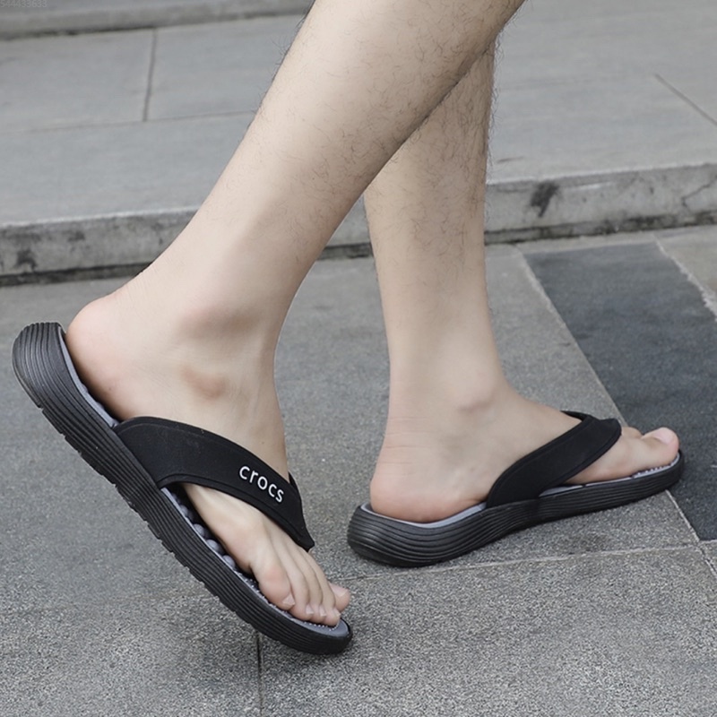 Crocs men's reviva flip flop best sale