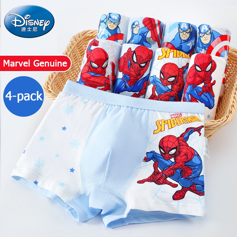 Disney boys underwear children's cotton boxer briefs boys boxer shorts baby  boy middle and large children's cotton underwear