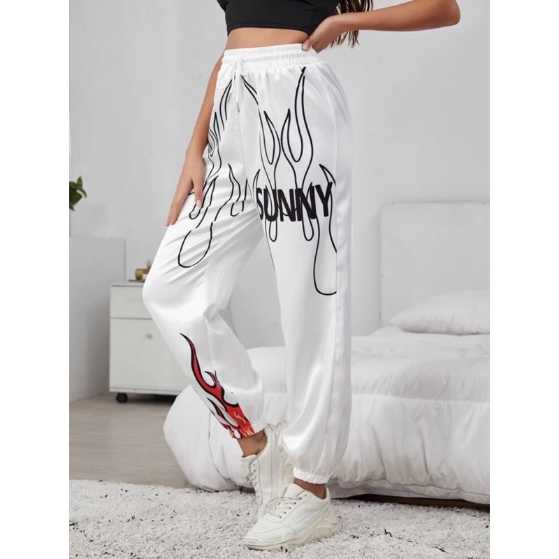 Fire best sale print joggers