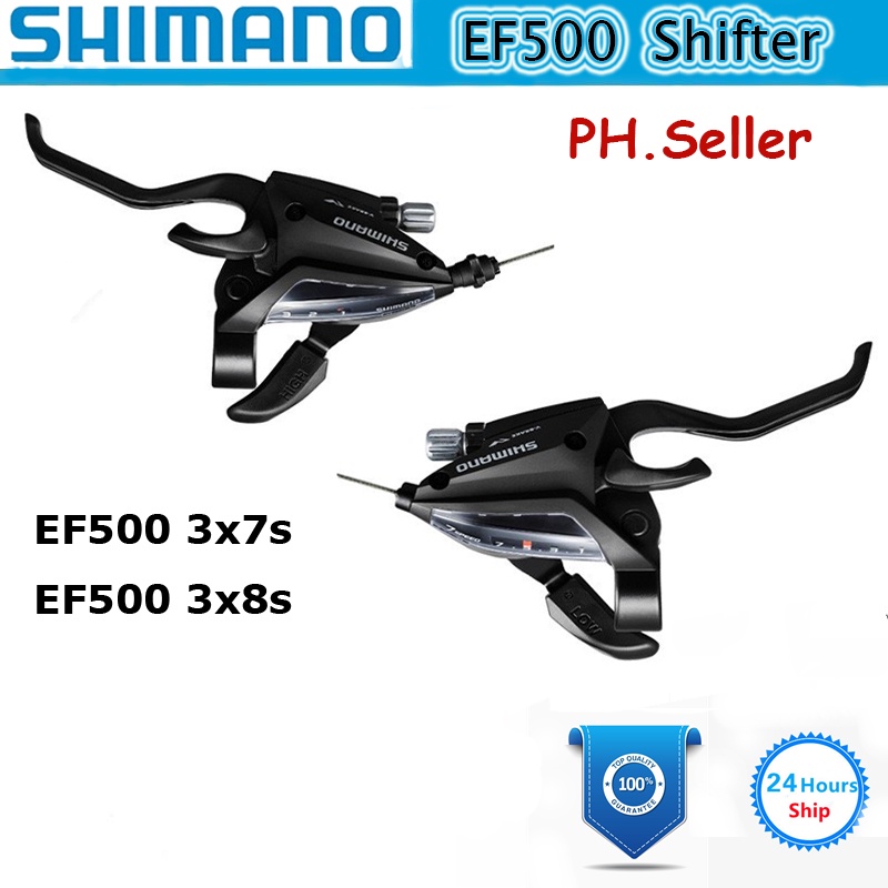 Shimano Bike Shifter STEF500 3x7/3x8 Speed Brake Lever Combo Set