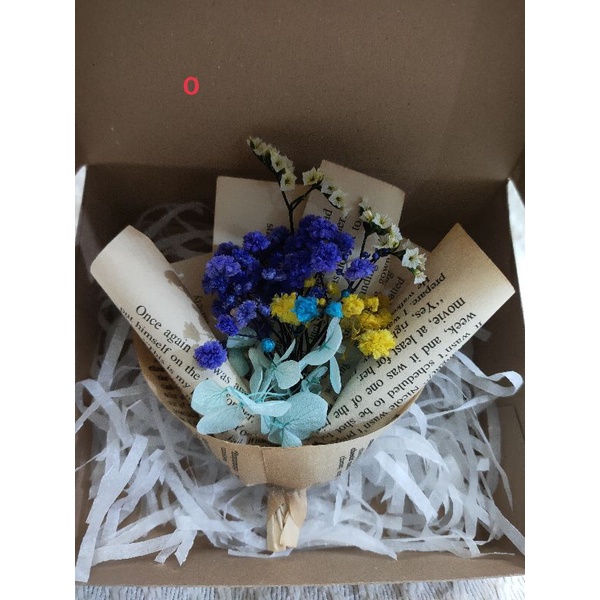 Dried Flower Bouquet with DIY Vintage Inspired Box (Please READ product ...