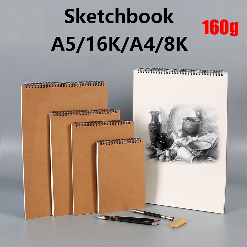 Professional Sketchbook Thick Paper Spiral Notebook Art School Supplies