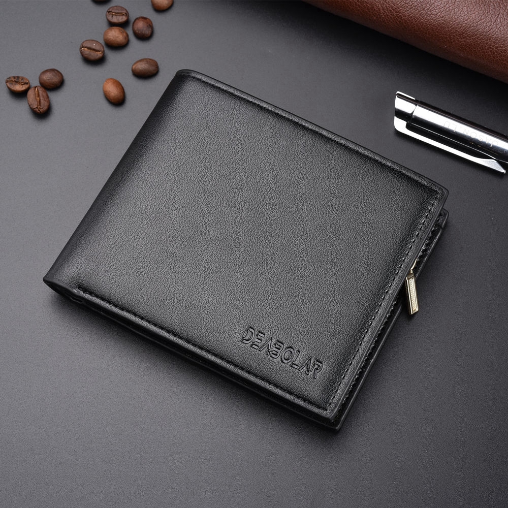 LABER LEE Card Holder Wallet Men Short Pu Leather | Shopee Philippines