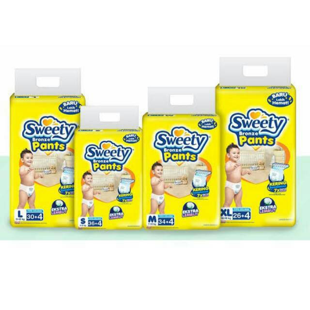 Pampers hot sale sweety bronze