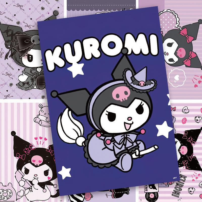 Anime Poster Kuromi Kuromi Poster Sanrio Cute Decorative Cartoon Stickers Melody Gemini New Wall