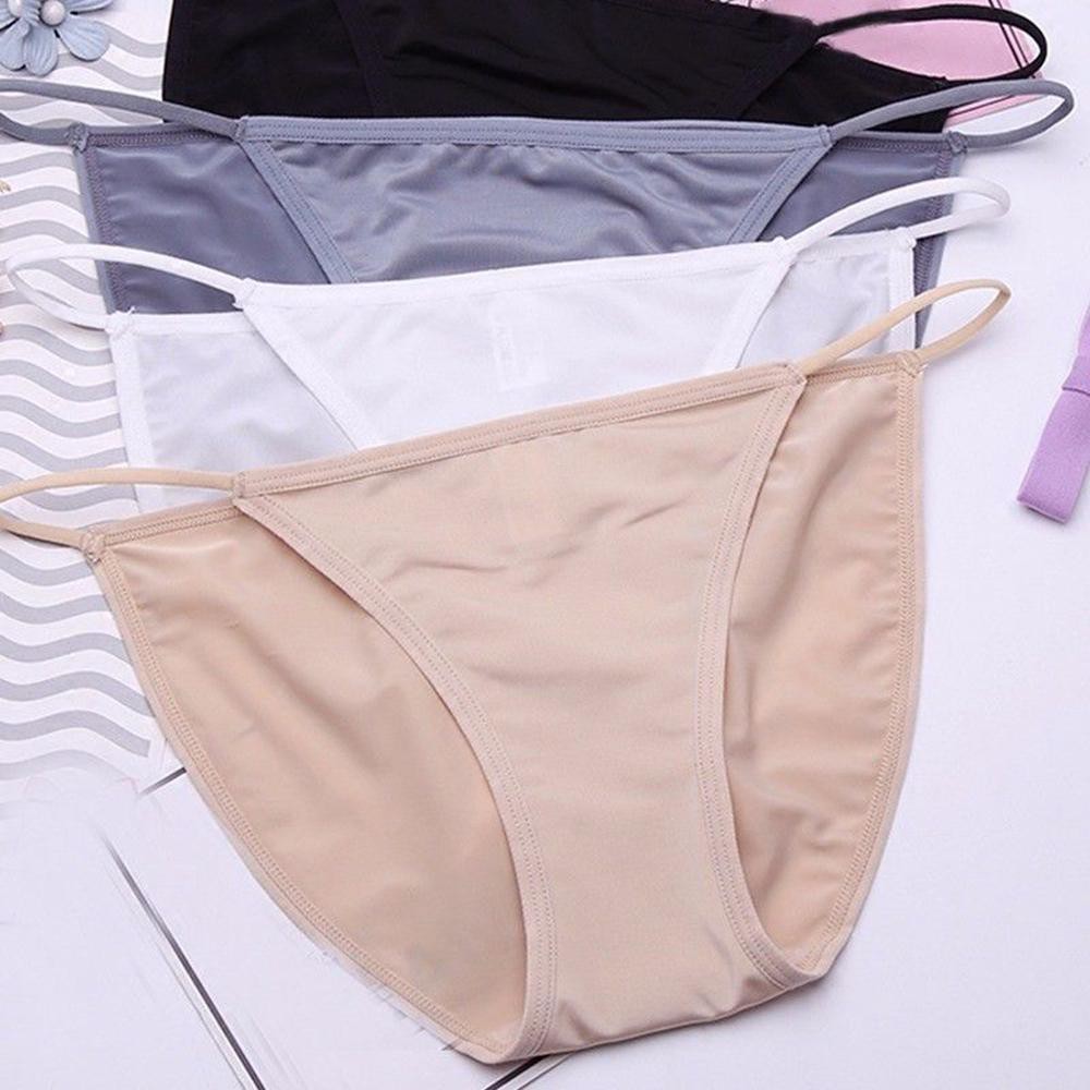 Lady String Bikini Knickers Panty Underwear Brief Low Rise Silky New ...