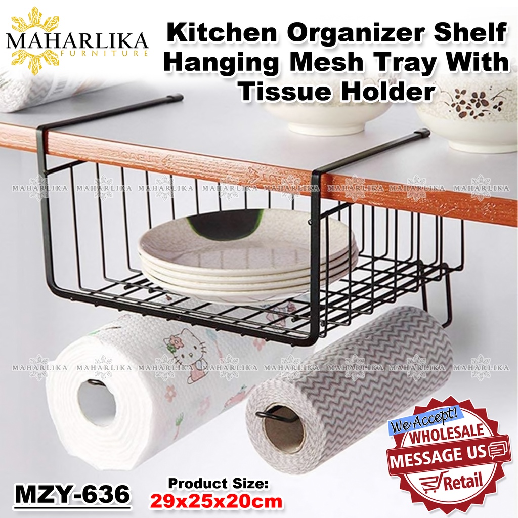 Maharlika MZY636 Metal Hanging Under Shelf Storage Holder Drawer