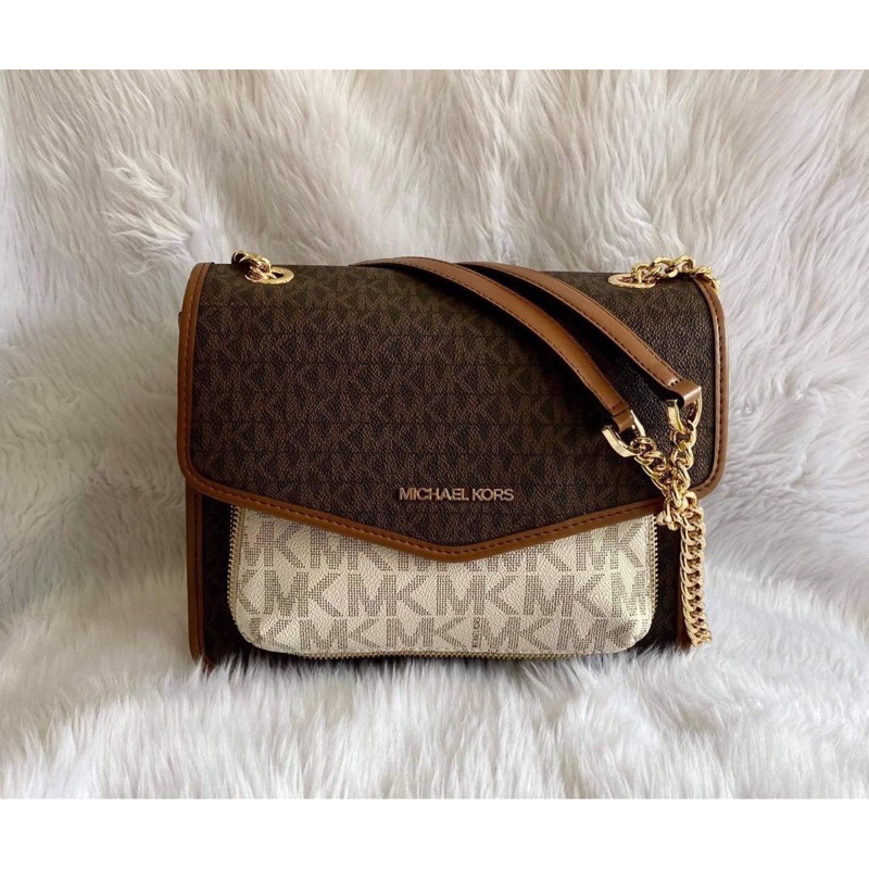 Michael Kors Regina Medium Flap Shoulder Bag | Shopee Philippines