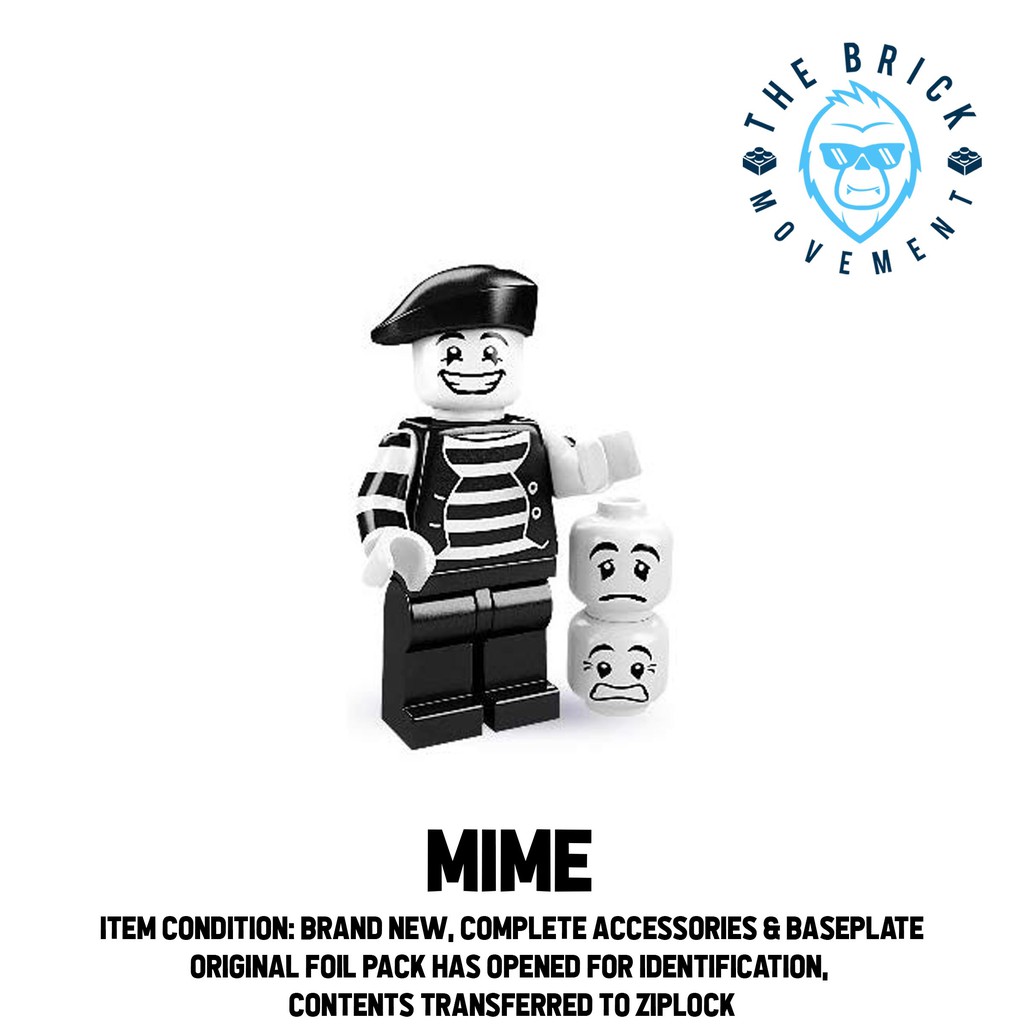 Lego® Collectible Minifigure Series 2 Mime Shopee Philippines 5590