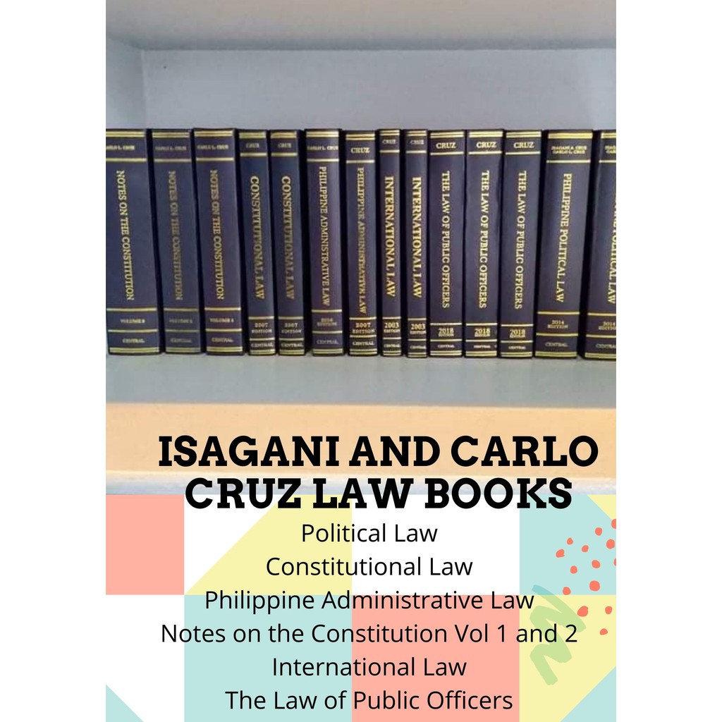 ISAGANI AND CARLO CRUZ BRAND NEW CONSTITUTIONAL LAW BOOKS