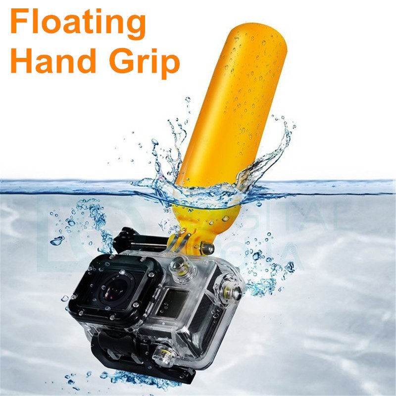 Floating Hand Grip for GoPro Shiny Yellow Body Anti-Dropping Bobber Go ...