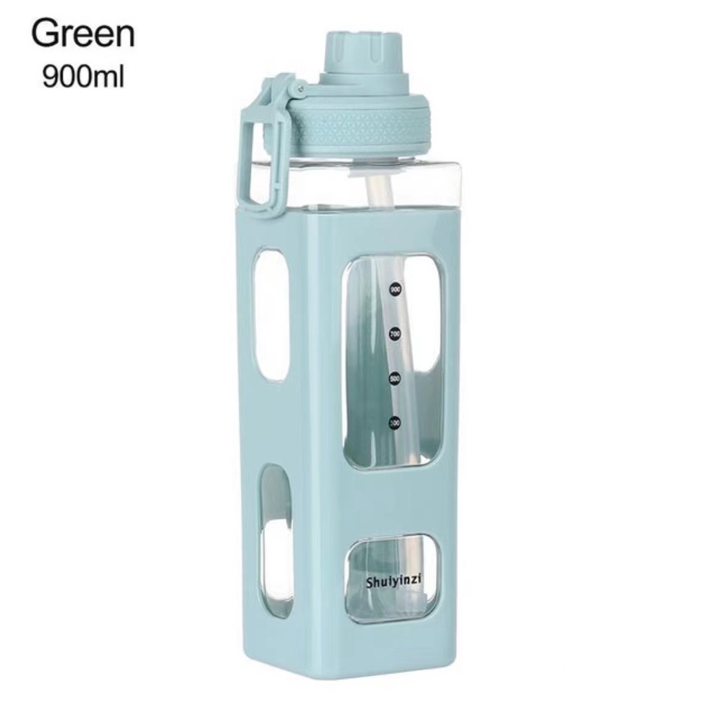 TKK Outdoor Fitness Large Capacity Portable Sports Water Cup, Capacity: 900ML(Black)