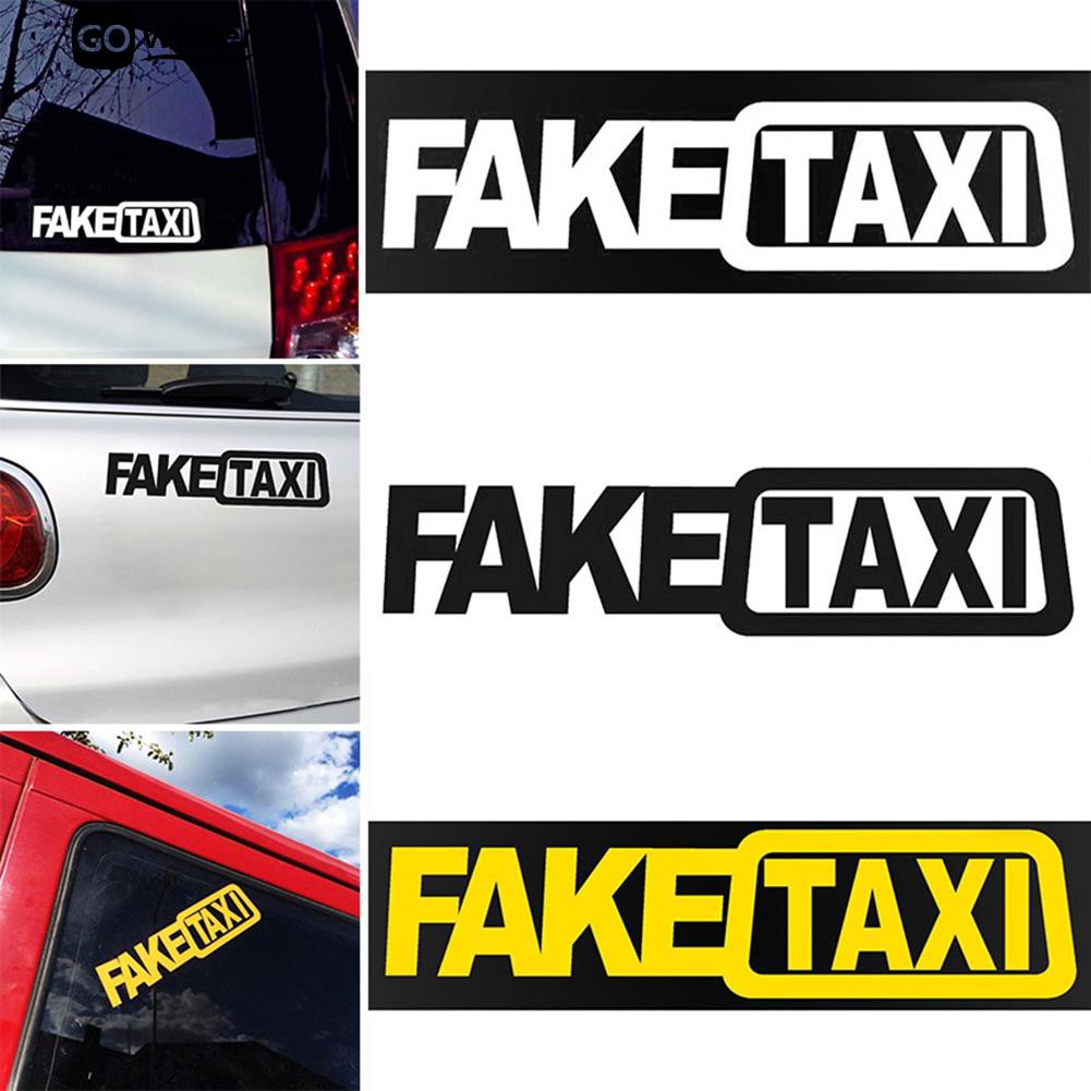 Car Sticker FAKE TAXI Drifting Sign Race Auto Decoration