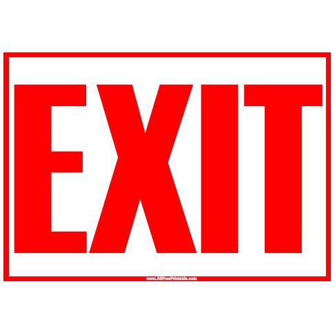 Entrance Exit Signages (Laminated A4 Size) | Shopee Philippines