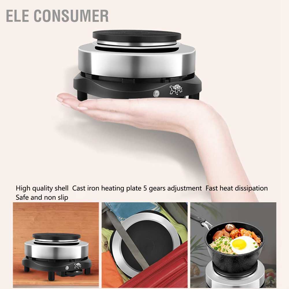 ELE Consumer 800W Small Electric Stove Temperature Control Multipurpose