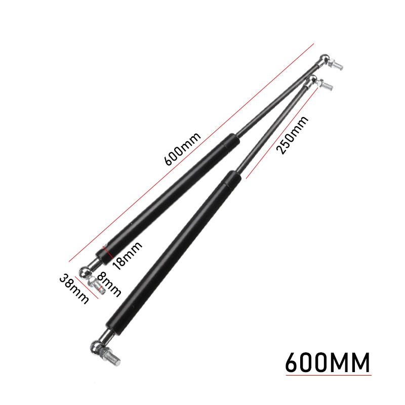 2PCS Universal 300N Car Struts Front Cover Bonnet Hood 300-600mm Rear ...