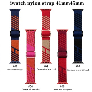 New Color Apple Leather Strap Apple Watch Classic Strap iwatch Hermes  Fashion Single Lap Classic Strap iwatch567 Series Universal
