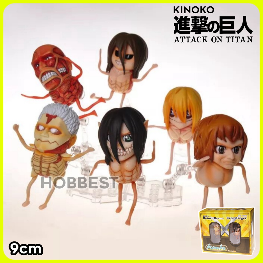 Kinoko ATTACK ON TITAN Action Figure contains 2 pcs - Miniature Display ...