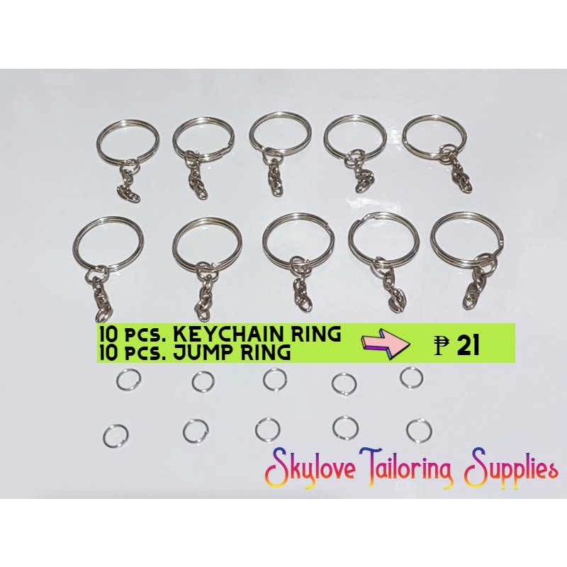Keychain Ring with Jump Ring Ordinary Rounded Keychain Rings Key