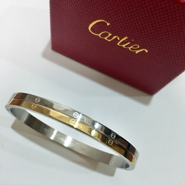 Cartier bangle two outlet tone