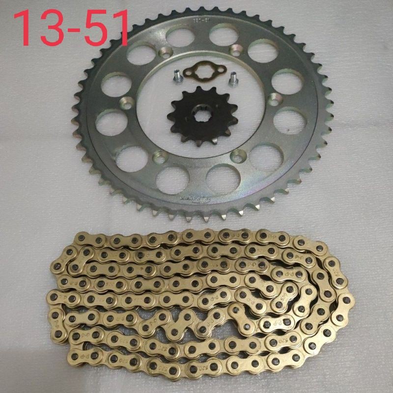 HONDA XLR200 XR200 CHAIN AND SPROCKET SET TAIWAN MADE Shopee