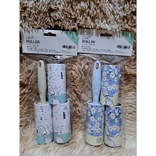 LINT ROLLER FUR REMOVER WITH 2 REPLACE ROLLER SHEETS (60SHEETS EACH