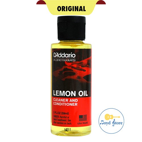 D'Addario Waves Lemon Oil for Guitar Natural Cleaner and