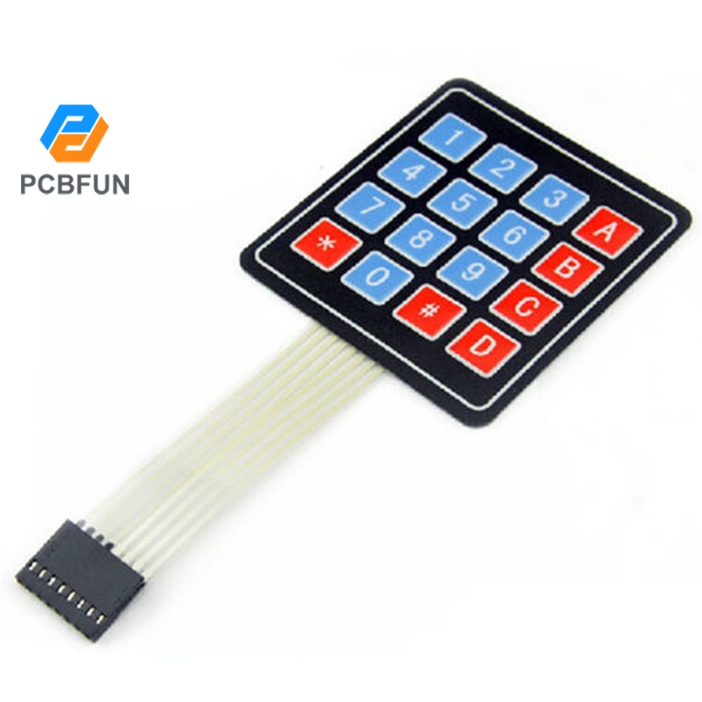 Pcbfun New 4X4 Matrix Array 16 Key Membrane Switch Keypad Keyboard For ...