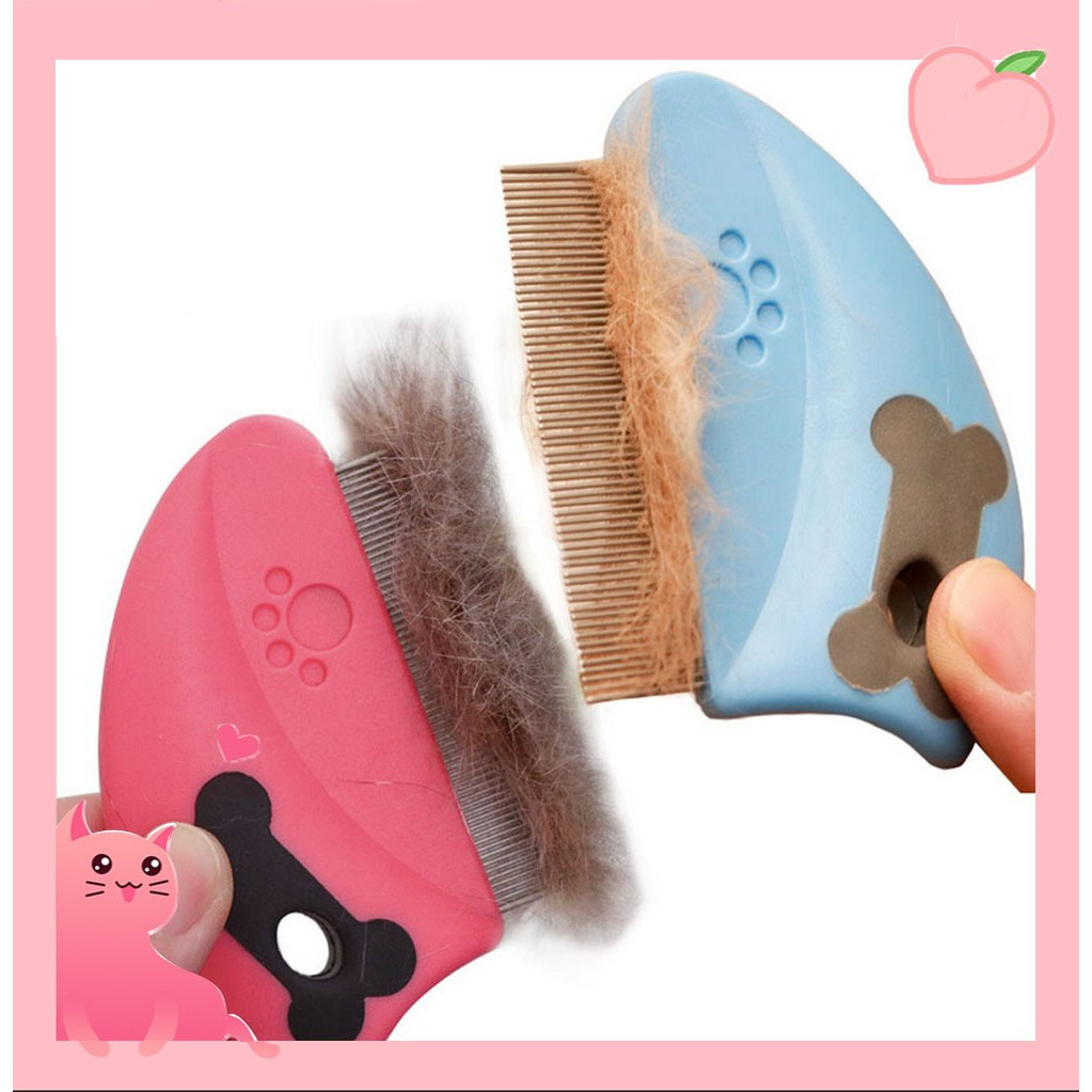 Cat Comb Pet Dense Tooth Comb Steel Comb Remove Floating Hair Short ...