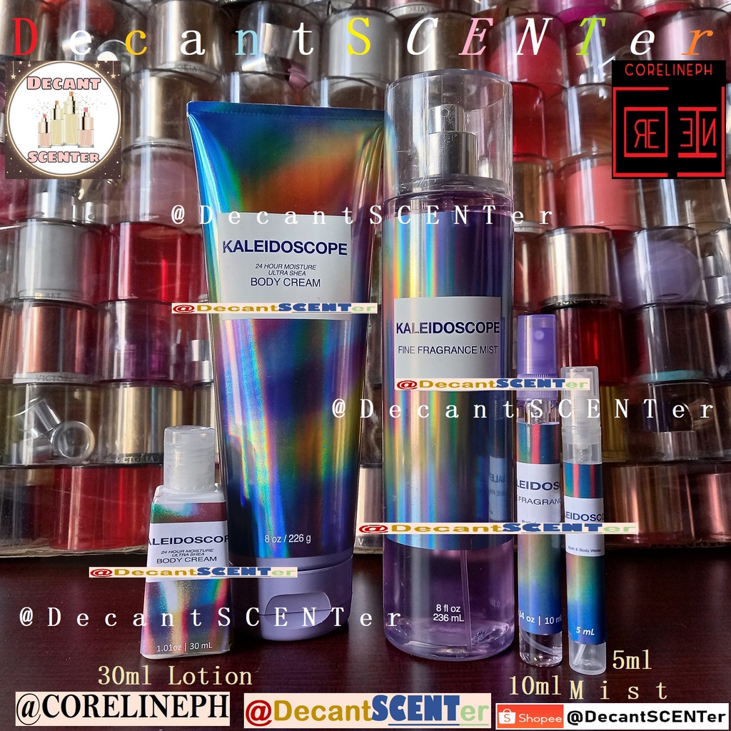 Kaleidoscope Fragrance Mist/Lotion Travel Sizes Shopee Philippines