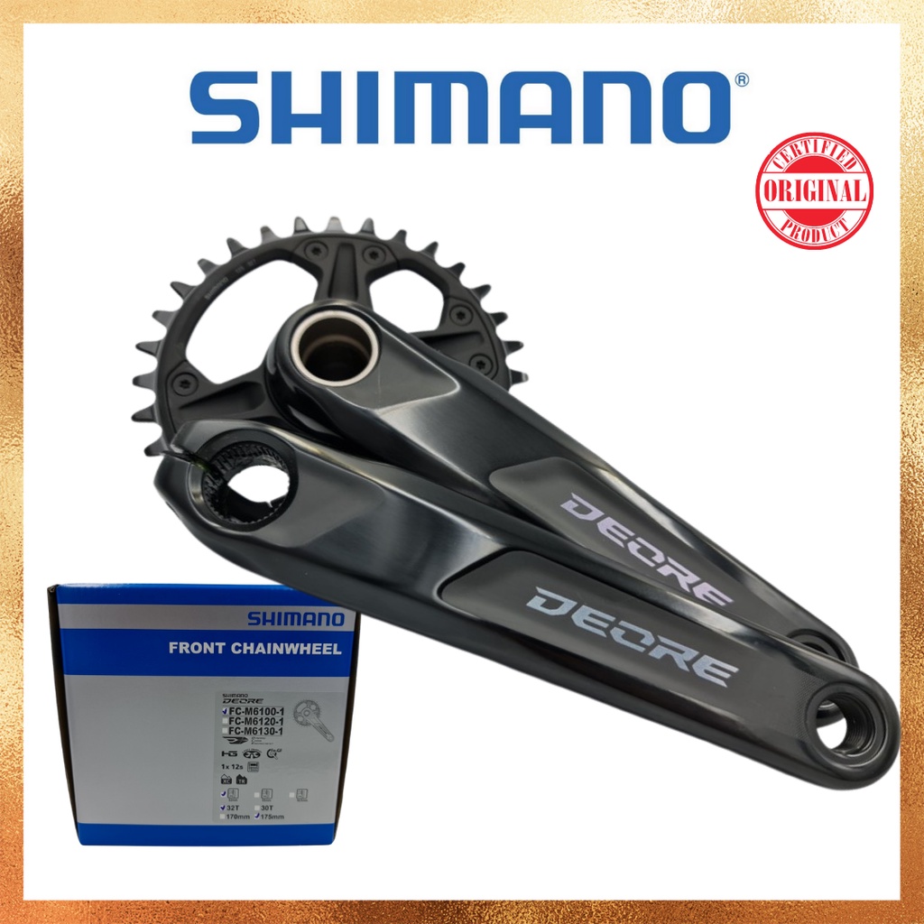 Crank Shimano Deore M6100 1x Crankset 32T Chainring Hollowtech II Mountain Bike Crankset Shopee Philippines
