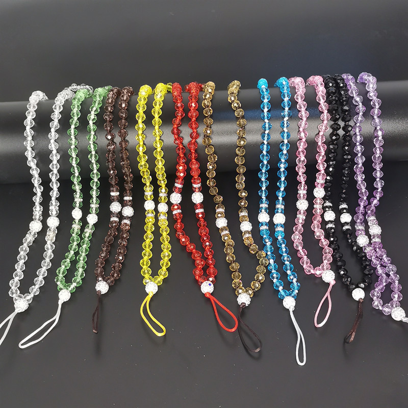 Fashion Mobile Phone Crystal Lanyard Neck Strap Necklace Beads For  Cellphone Shopee Philippines