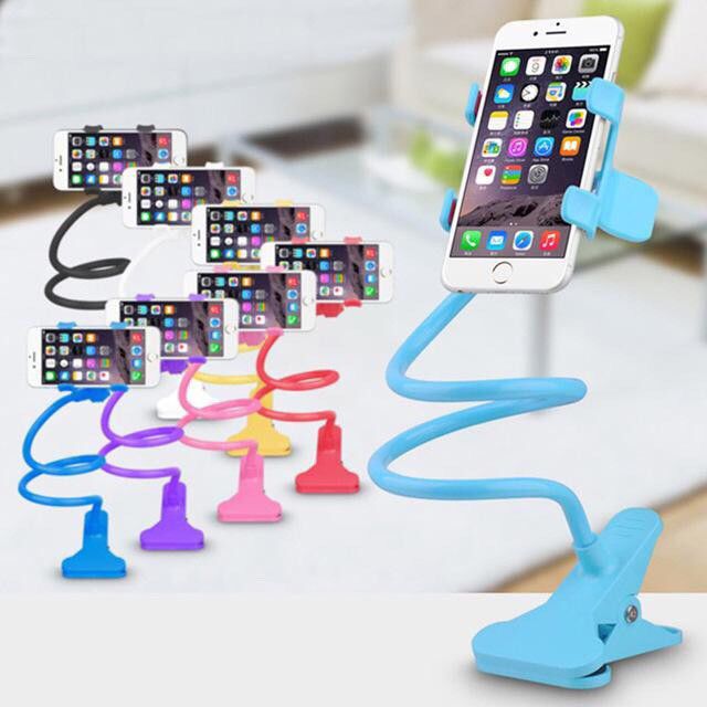 Phone Holder Lazypod Bendable Clip on phone holder | Shopee Philippines