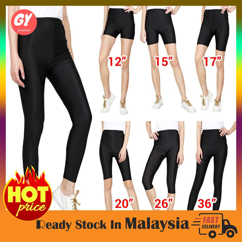 Women Ladies Stretchable Elastic Waist Legging Fit Pant Inner Wear ...