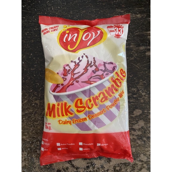 Injoy Milk Scramble Classic Flavor Powder Mix 1Kg Frozen Dessert