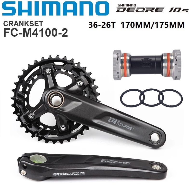 Bielas Shimano Deore Fc-m4100-b2 36-23 175mm | Cuotas sin interés