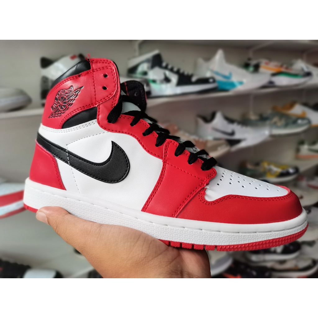 Jordan 1 High Mens "Chicago" Red/Black/White Shopee Philippines
