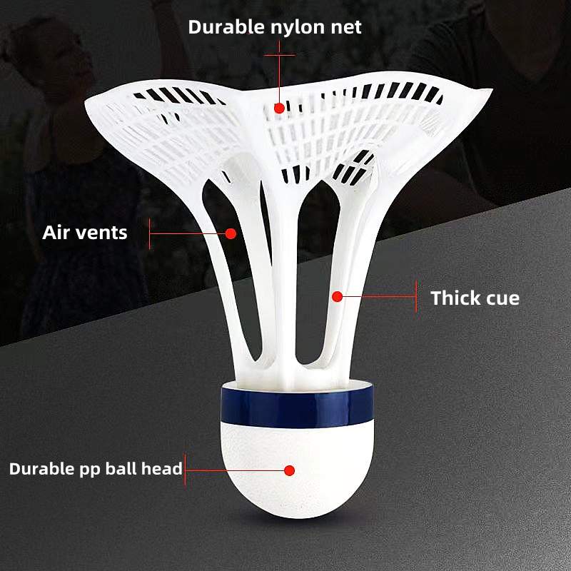Windproof Shuttlecock Outdoor Badminton Windproof Ball Nylon Plastic ...