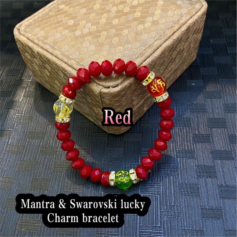 Mantra charms Swarovski lucky charm bracelet Shopee Philippines