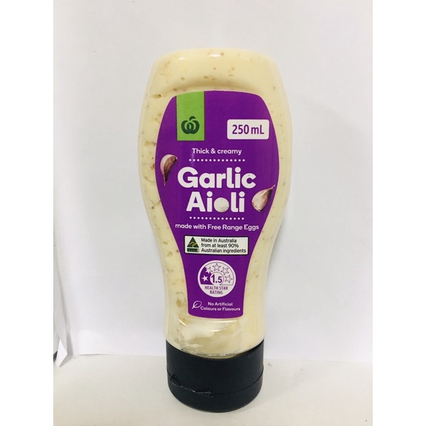 Wolworths Garlic Aioli 250mL Shopee Philippines