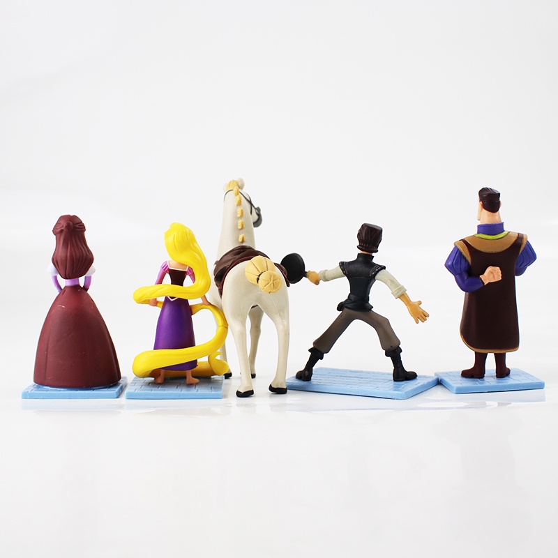 6WMW action5pcs/lot 11cm Princess Rapunzel Figure Toy Tangled Flynn ...