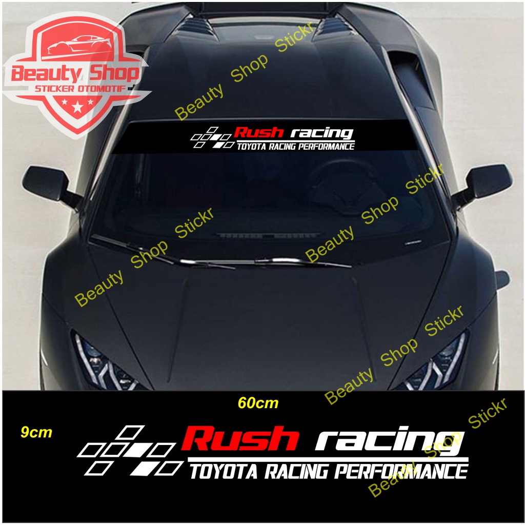 RUSH STICKERS TOYOTA RUSH RACING CAR WINDOW STICKERS | Shopee Philippines