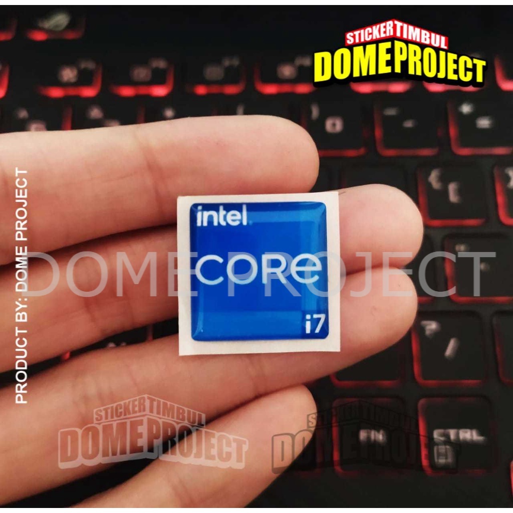 Intel CORE STICKERS i7 GEN 11 FLEXIBLE embossed STICKERS PC STICKERS ...