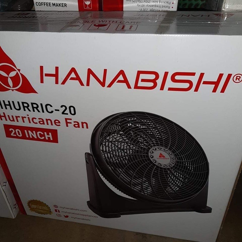 Hanabishi Hurricane Fan 20 inches Shopee Philippines