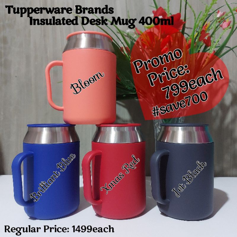 Tupperware Insulated Desk Mug 400ml (1pc) Shopee Philippines