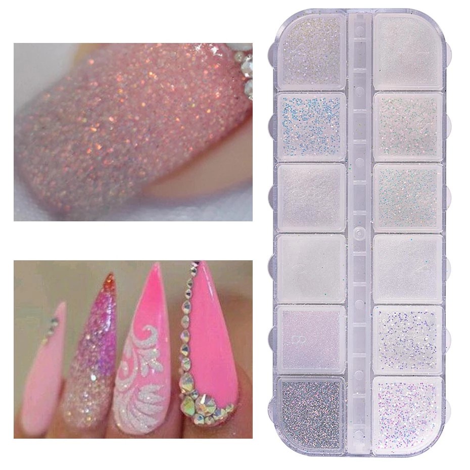 Dazzling Sandy Nail Glitter Dust Mermaid Effect Colorful Sugar