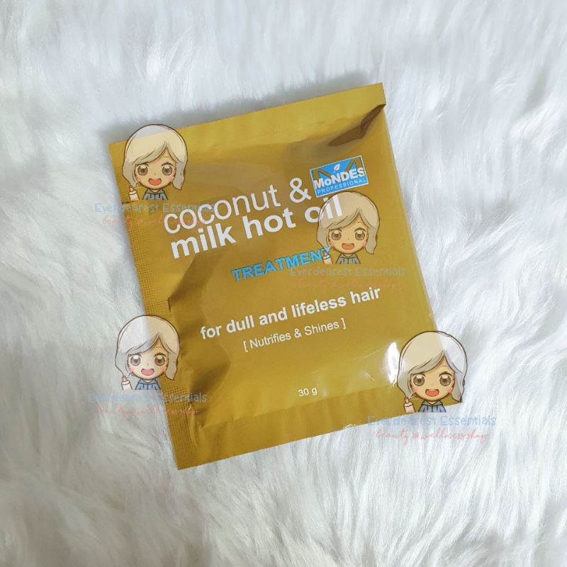 COCONUT & MILK HOT OIL HAIR TREATMENT MONDES 30G Shopee Philippines