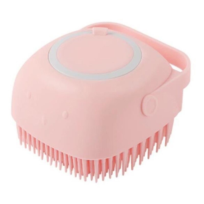 Pet Grooming Shampoo Dispenser Dog Bath Massage Brush Comb Bathroom