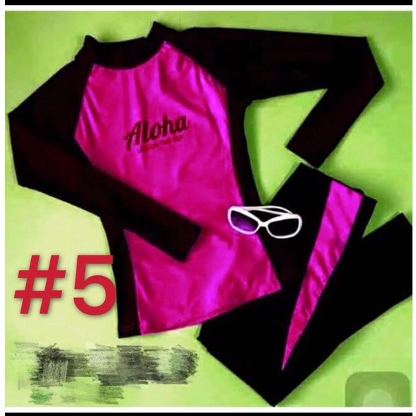 korean swim suit wear rash guard women swimsuit terno pants Shopee