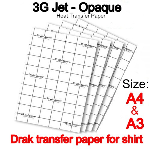 3g jet opaque heat transfer paper